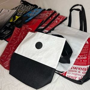 Lululemon Reusable Shopping Bags - assortment of 12 (10 small and 2 large)